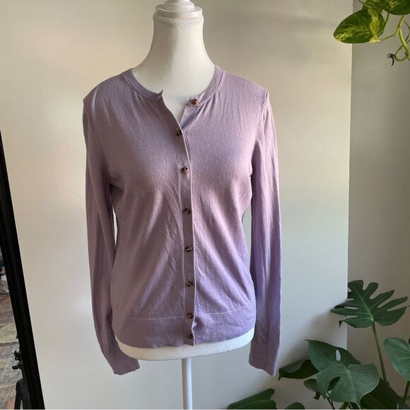 Ann Taylor Lilac‎ button up Cardigan 🦋🌸 - Picture 5 of 12